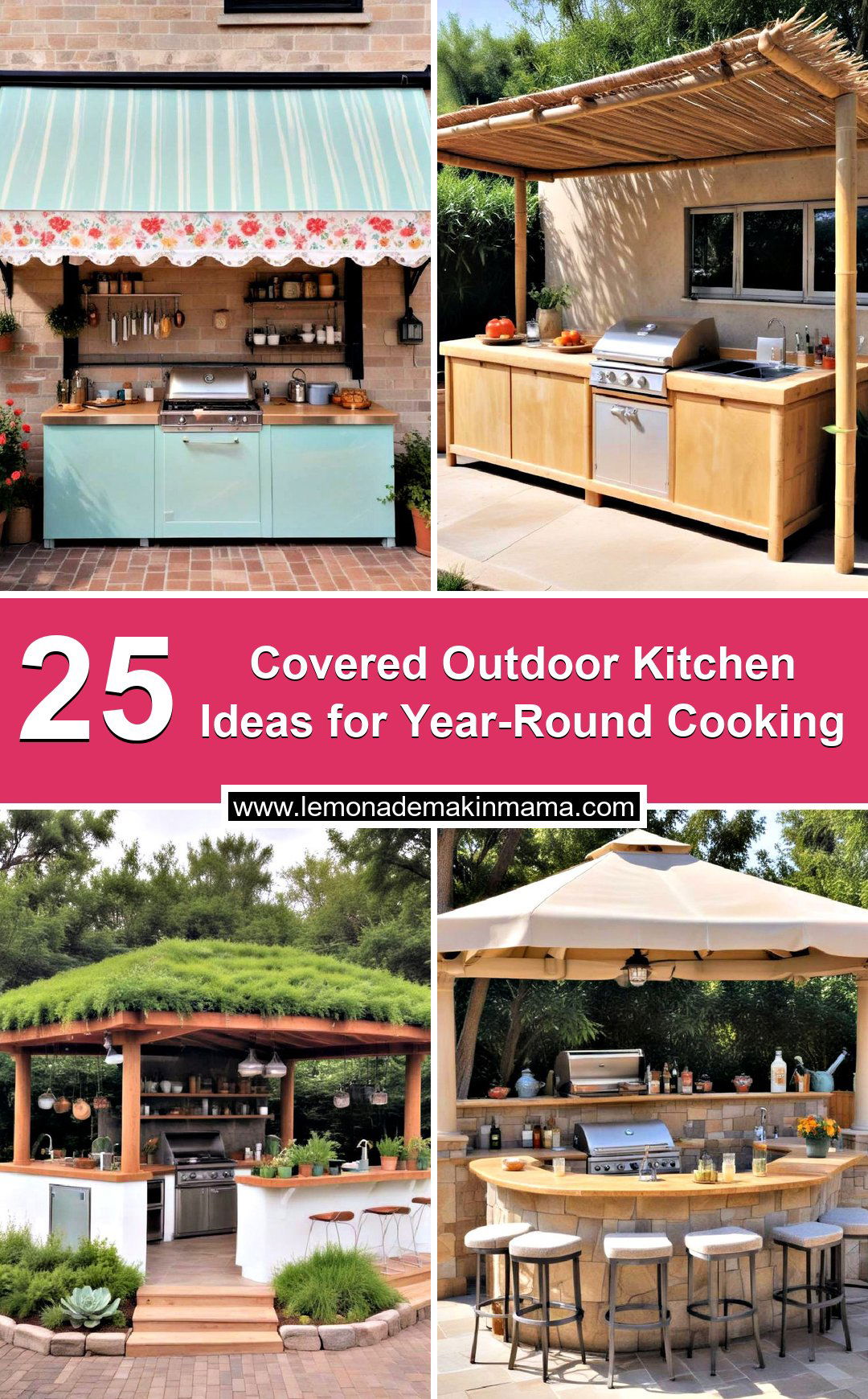 Covered Outdoor Kitchen Ideas for Year-Round Cooking