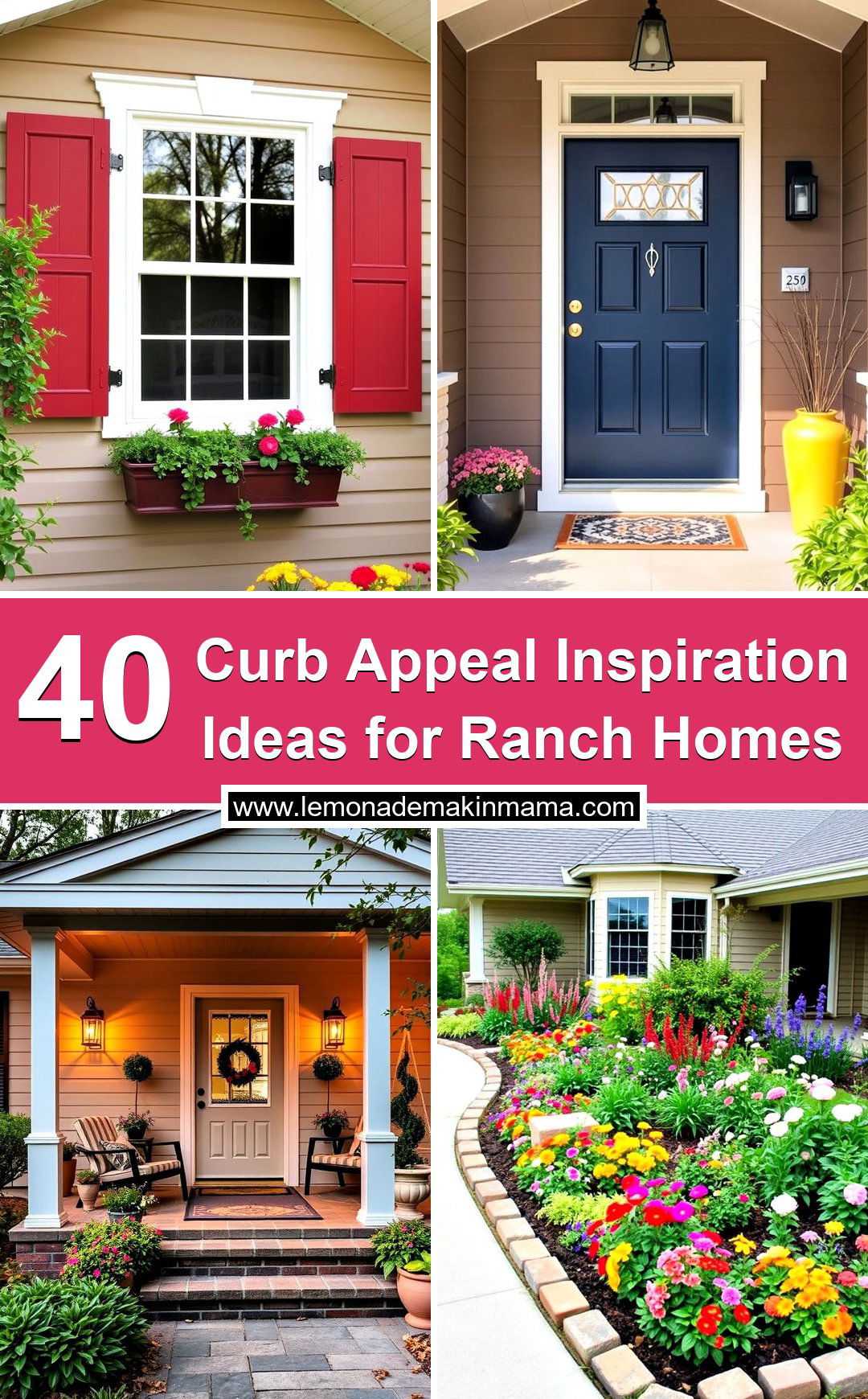 Curb Appeal Inspiration Ideas for Ranch Homes