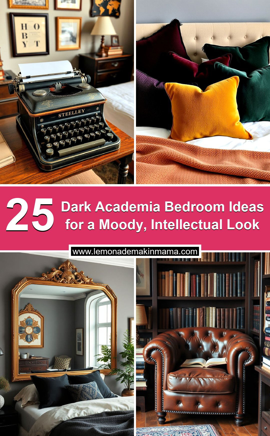 Dark Academia Bedroom Ideas for a Moody Intellectual Look
