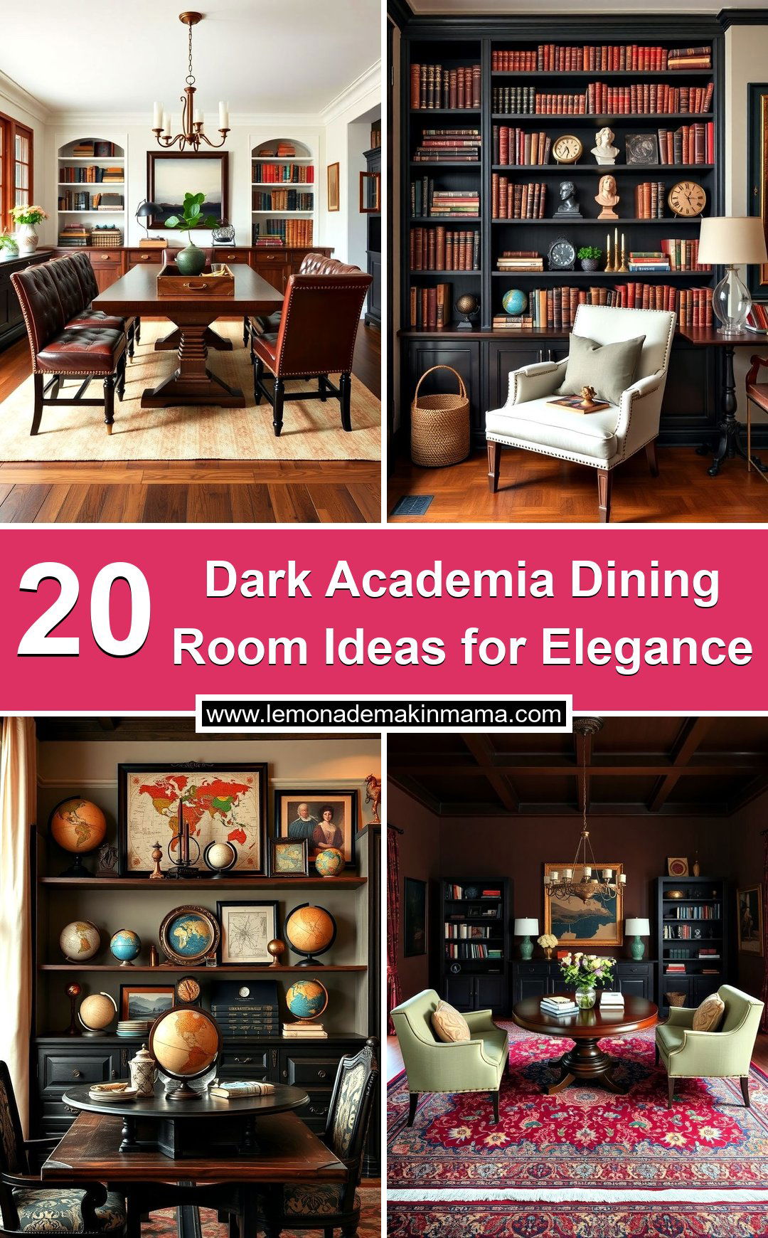 Dark Academia Dining Room Ideas for Elegance
