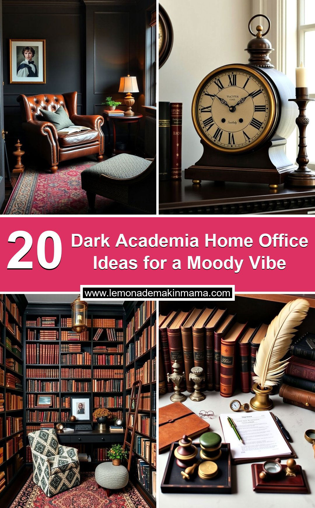 Dark Academia Home Office Ideas for a Moody Vibe