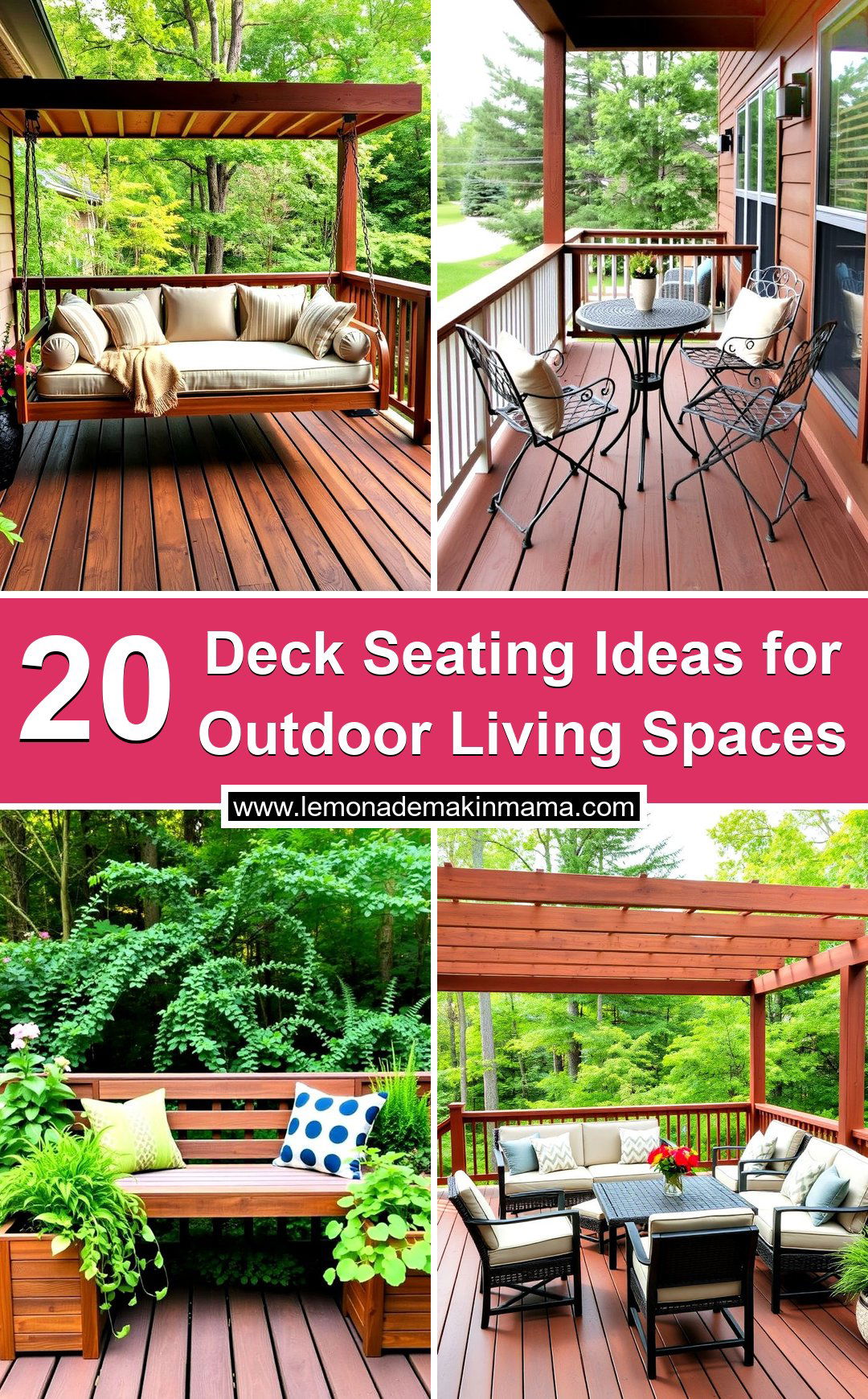 Deck Seating Ideas for Outdoor Living Spaces