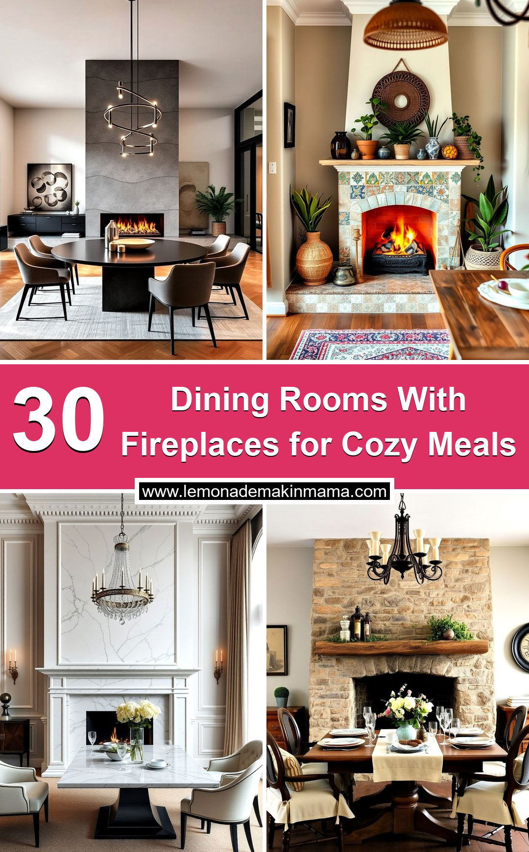 Dining Rooms With Fireplaces for Cozy Meals