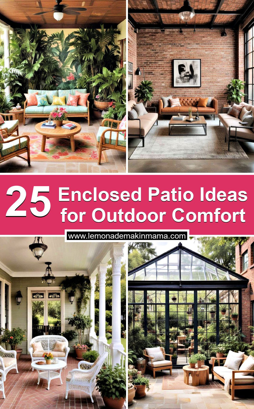 Enclosed Patio Ideas for Outdoor Comfort