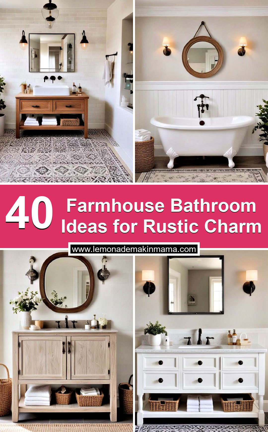 Farmhouse Bathroom Ideas for Rustic Charm