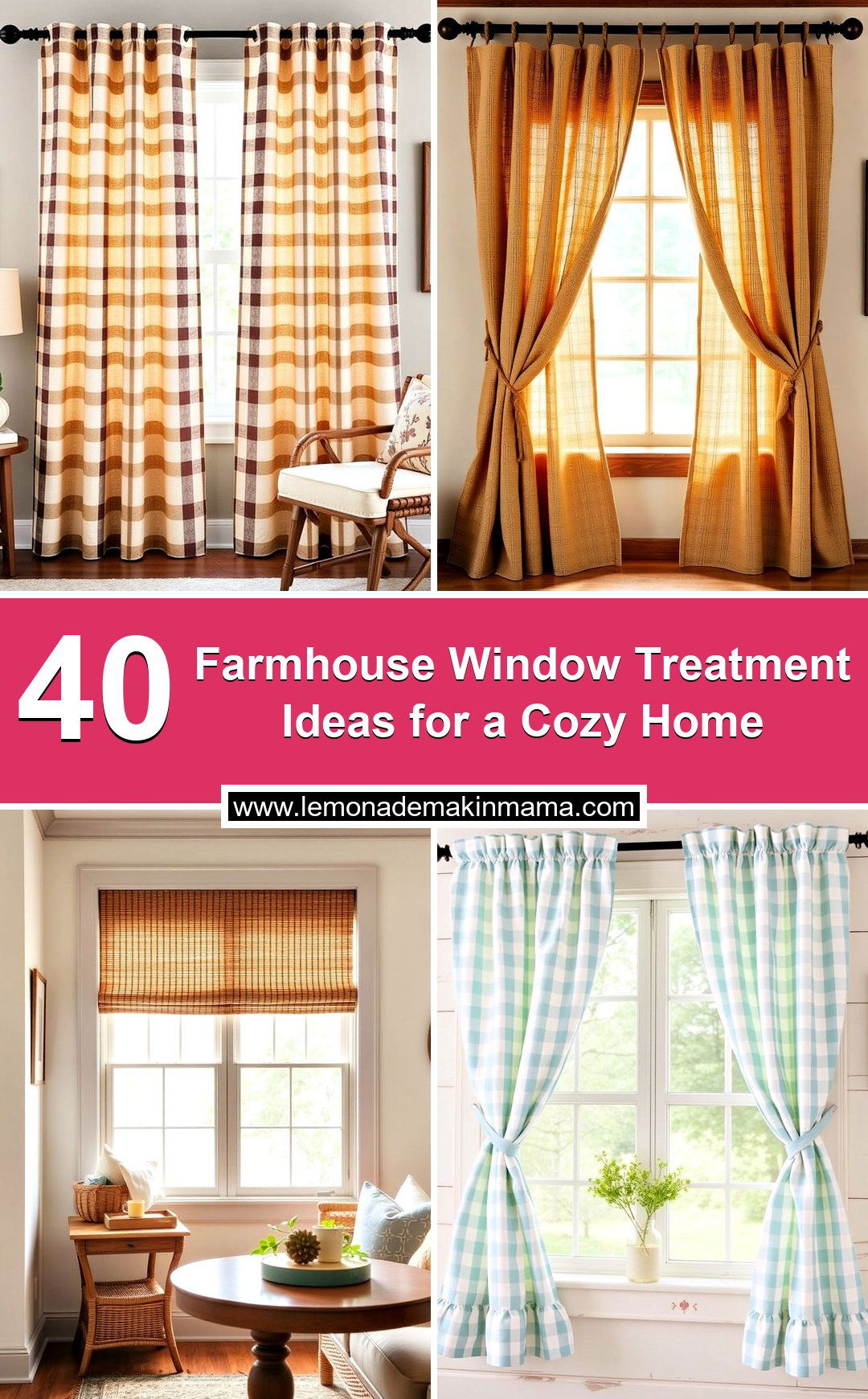 Farmhouse Window Treatment Ideas for a Cozy Home