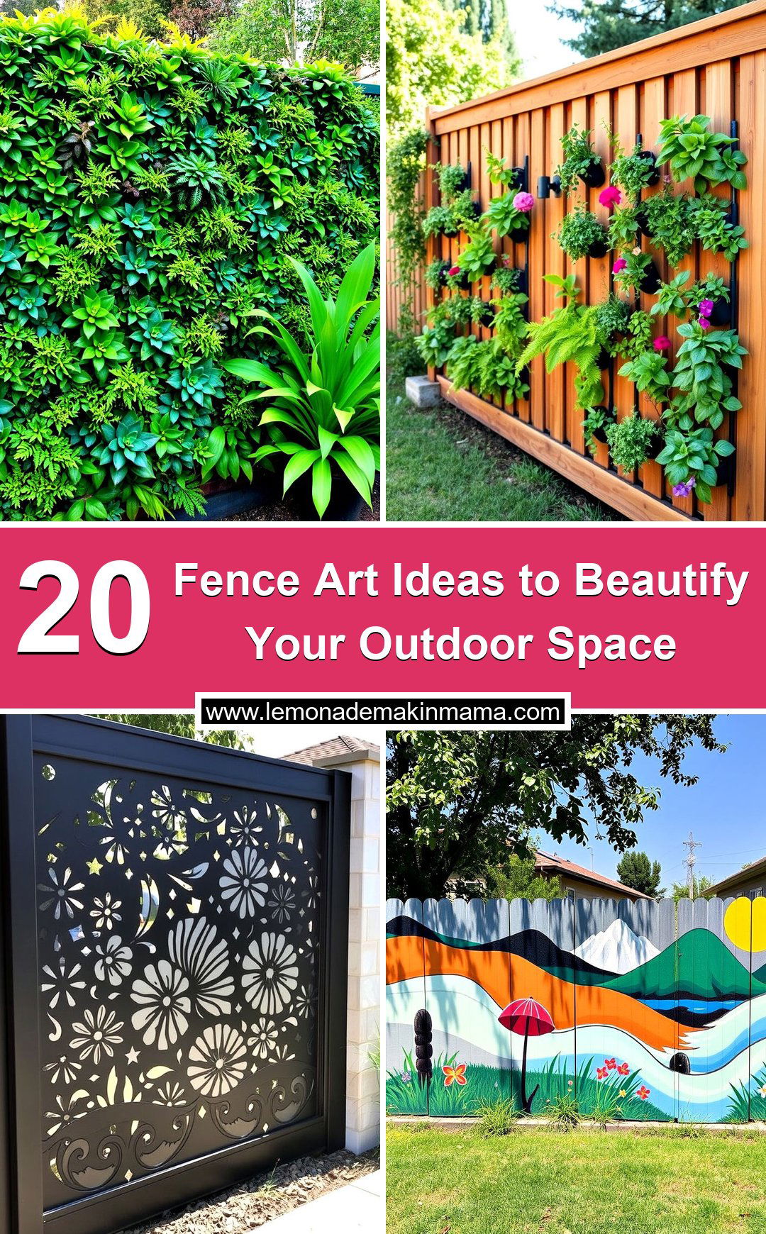 Fence Art Ideas to Beautify Your Outdoor Space