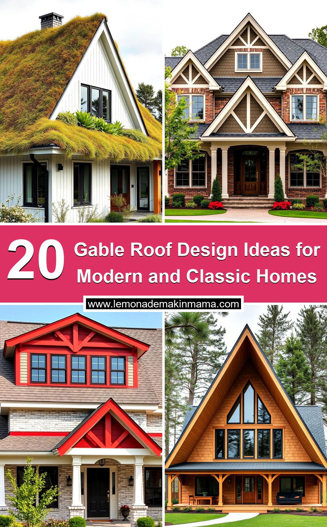 Gable Roof Design Ideas for Modern and Classic Homes