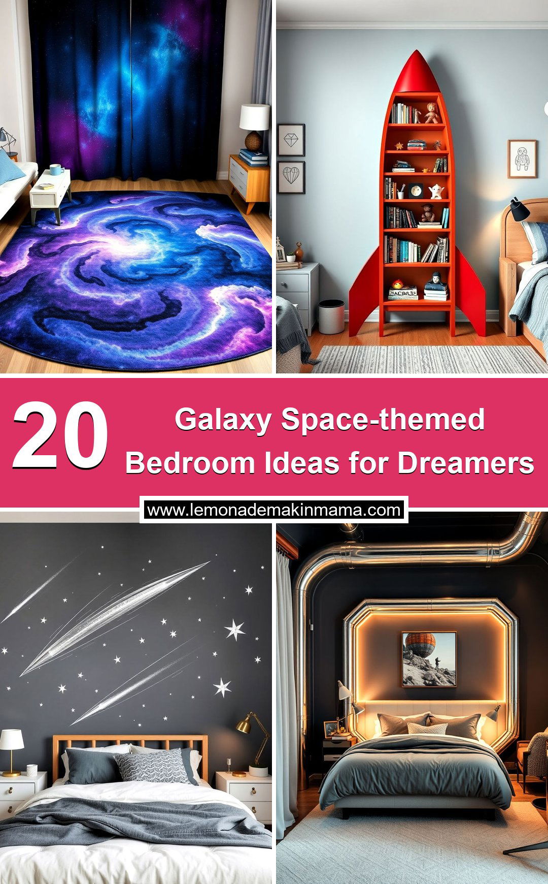 Galaxy Space-themed Bedroom Ideas for Dreamers