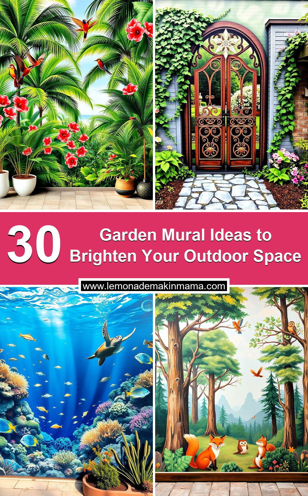 Garden Mural Ideas to Brighten Your Outdoor Space