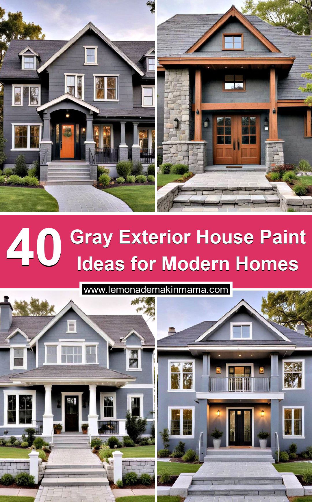 Gray Exterior House Paint Ideas for Modern Homes