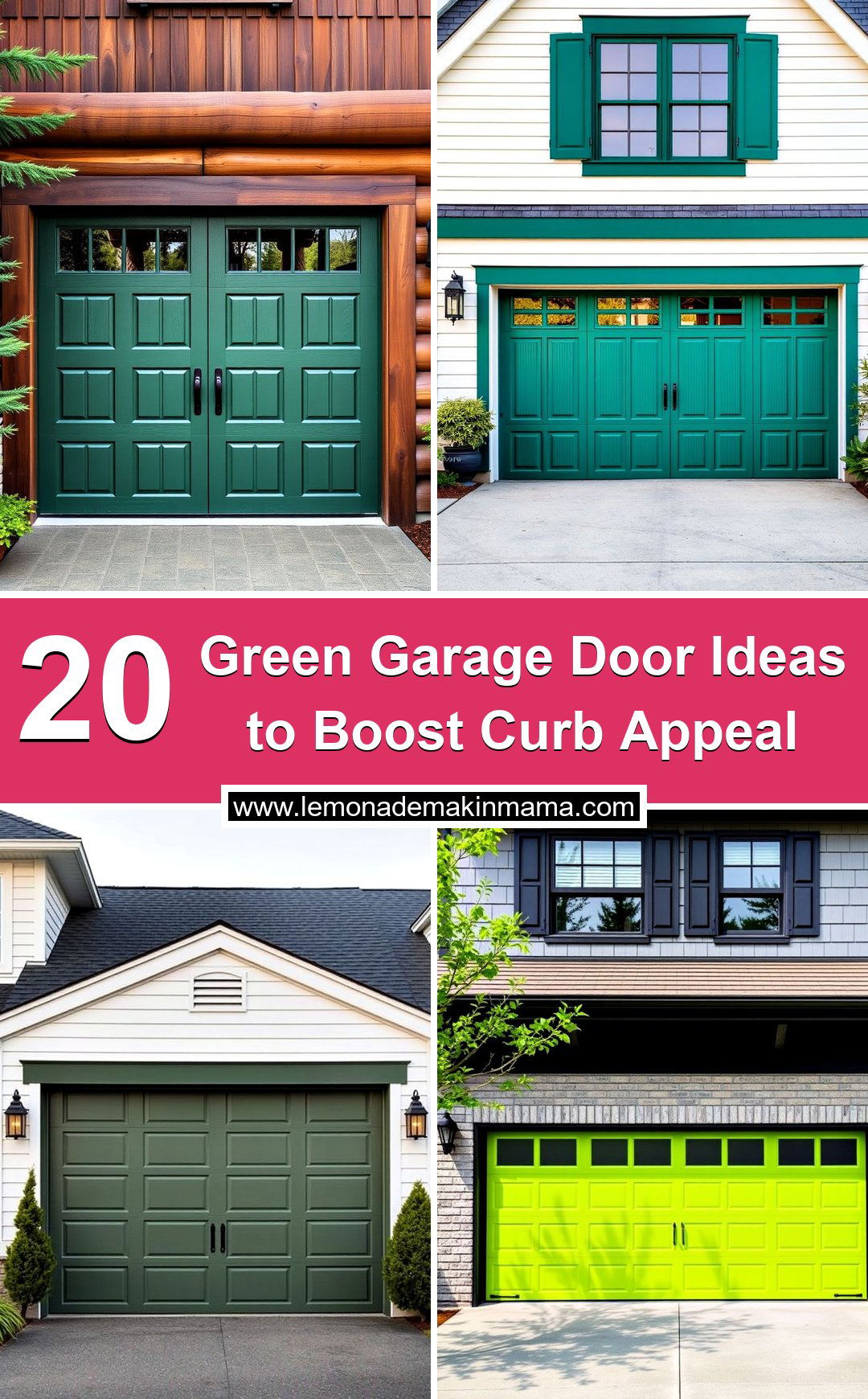 Green Garage Door Ideas to Boost Curb Appeal