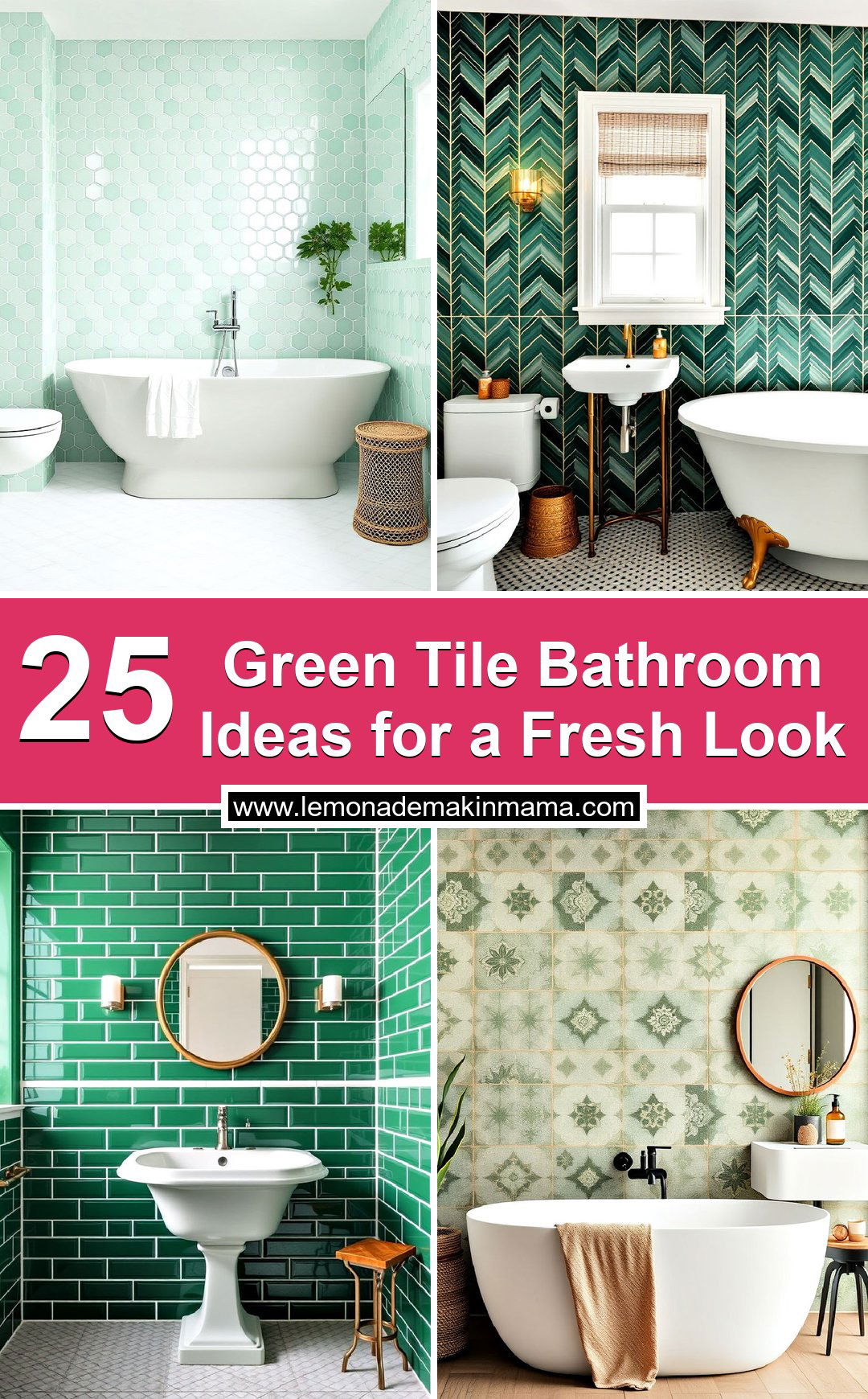 Green Tile Bathroom Ideas for a Fresh Look