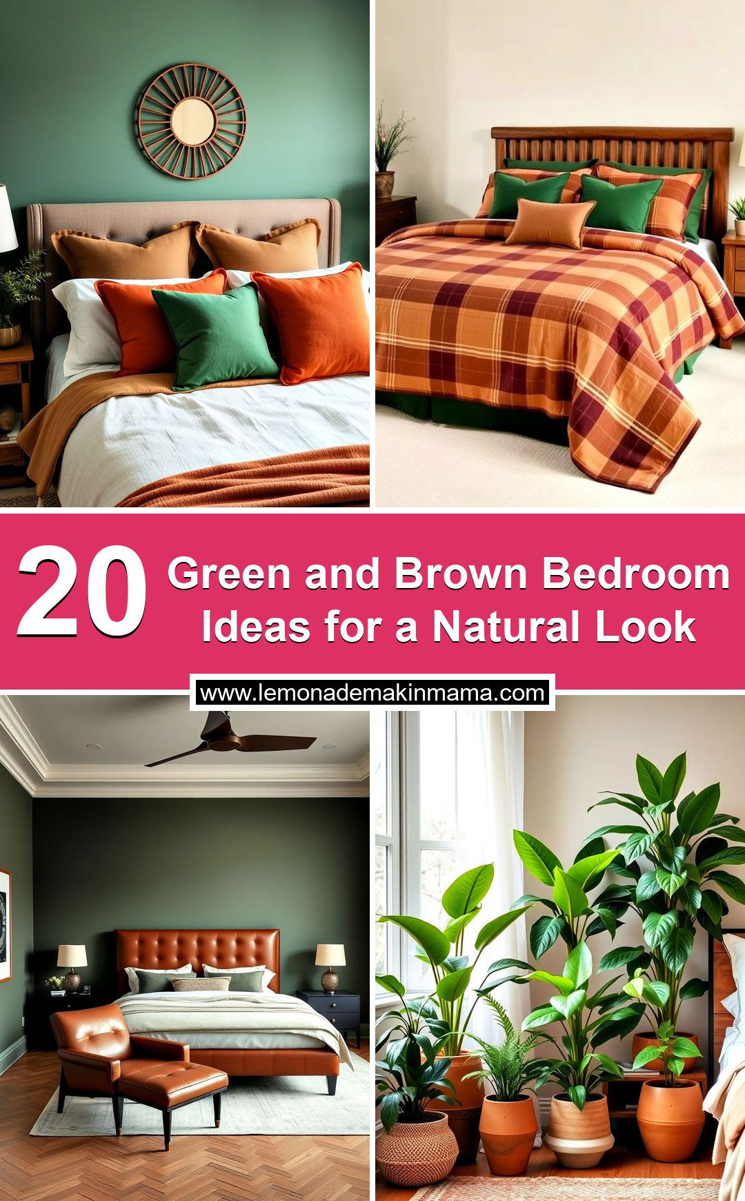 Green and Brown Bedroom Ideas for a Natural Look