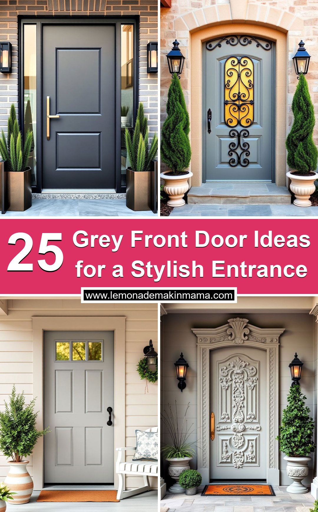 Grey Front Door Ideas for a Stylish Entrance