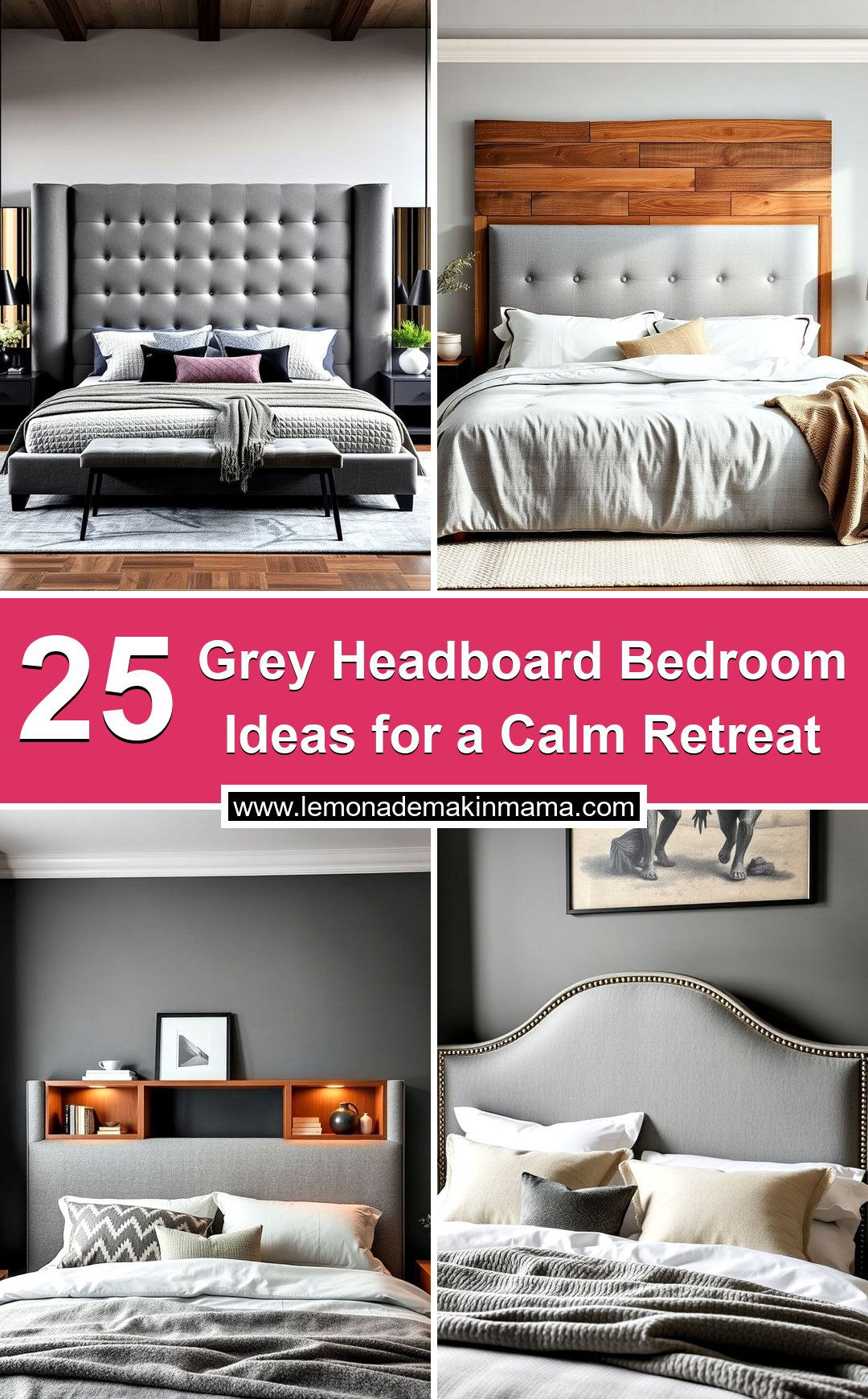 Grey Headboard Bedroom Ideas for a Calm Retreat