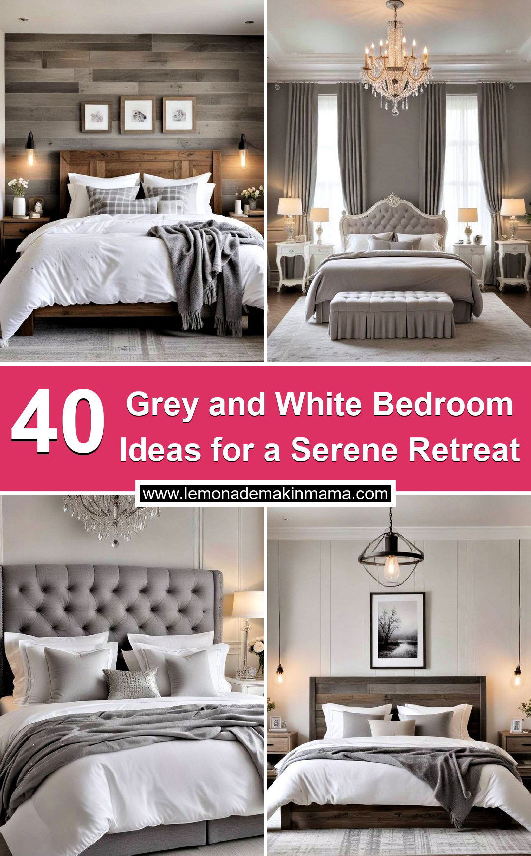 Grey and White Bedroom Ideas for a Serene Retreat