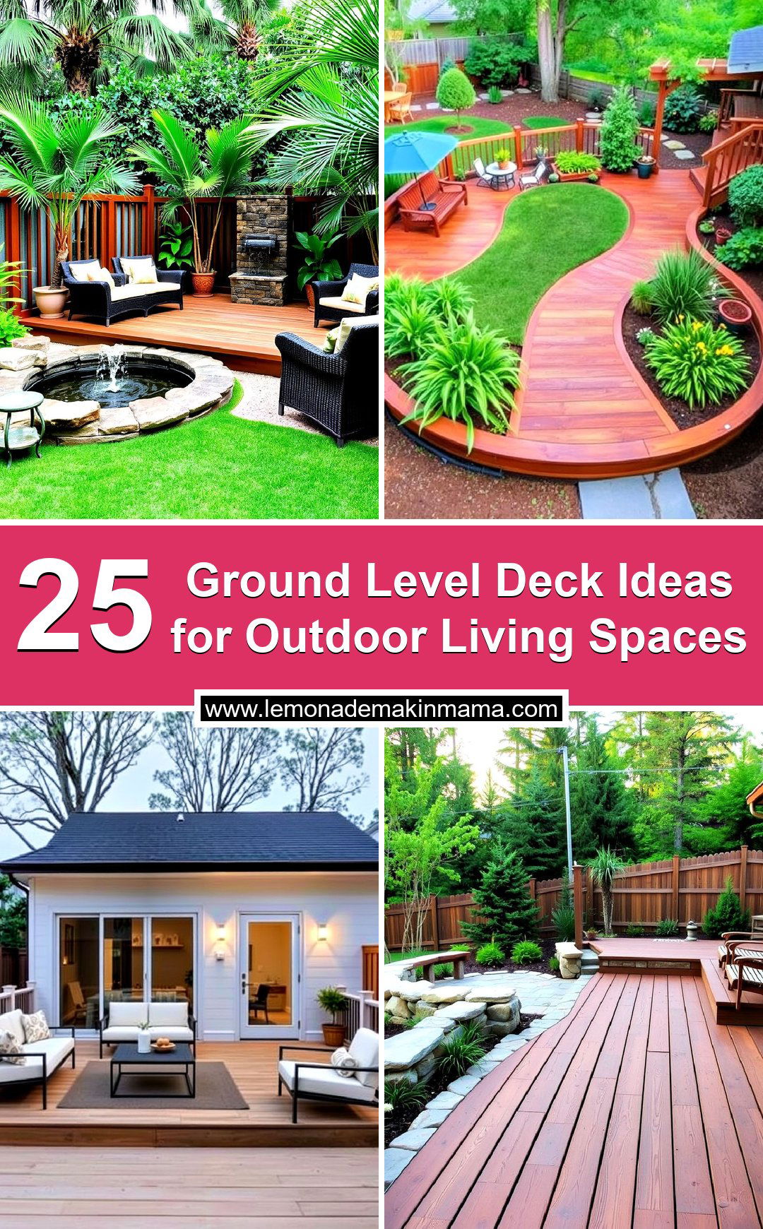 Ground Level Deck Ideas for Outdoor Living Spaces