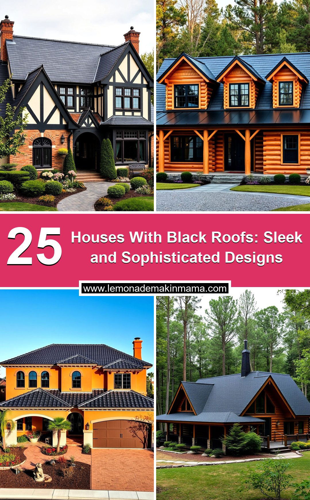 Houses With Black Roofs: Sleek and Sophisticated Designs