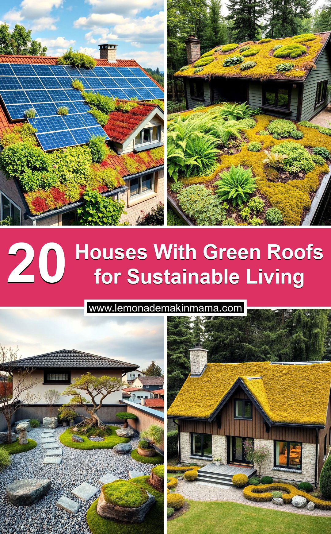 Houses With Green Roofs for Sustainable Living