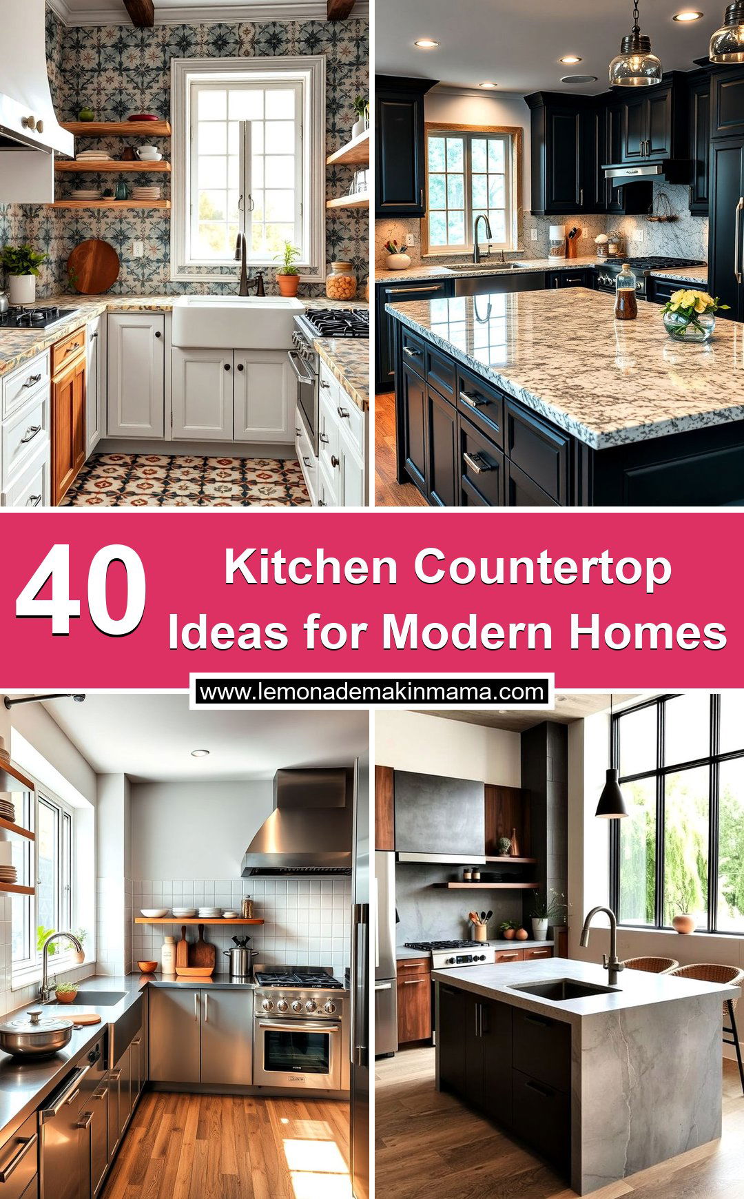 Kitchen Countertop Ideas for Modern Homes