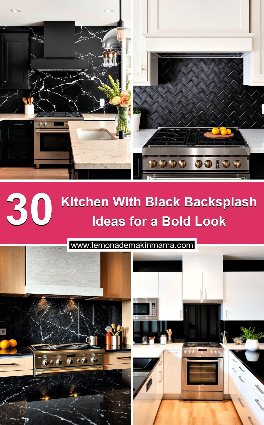 Kitchen With Black Backsplash Ideas for a Bold Look