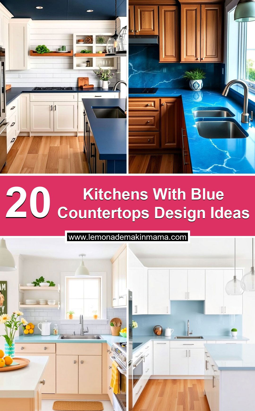 Kitchens With Blue Countertops Design Ideas