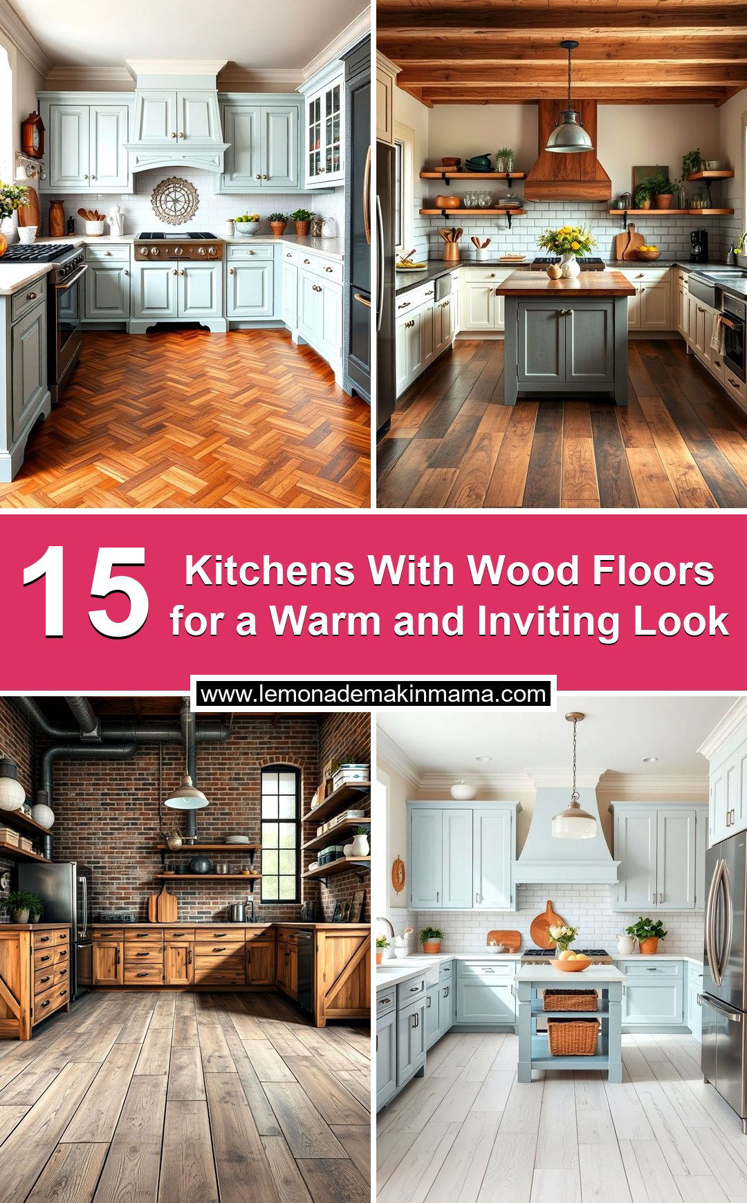 Kitchens With Wood Floors for a Warm and Inviting Look
