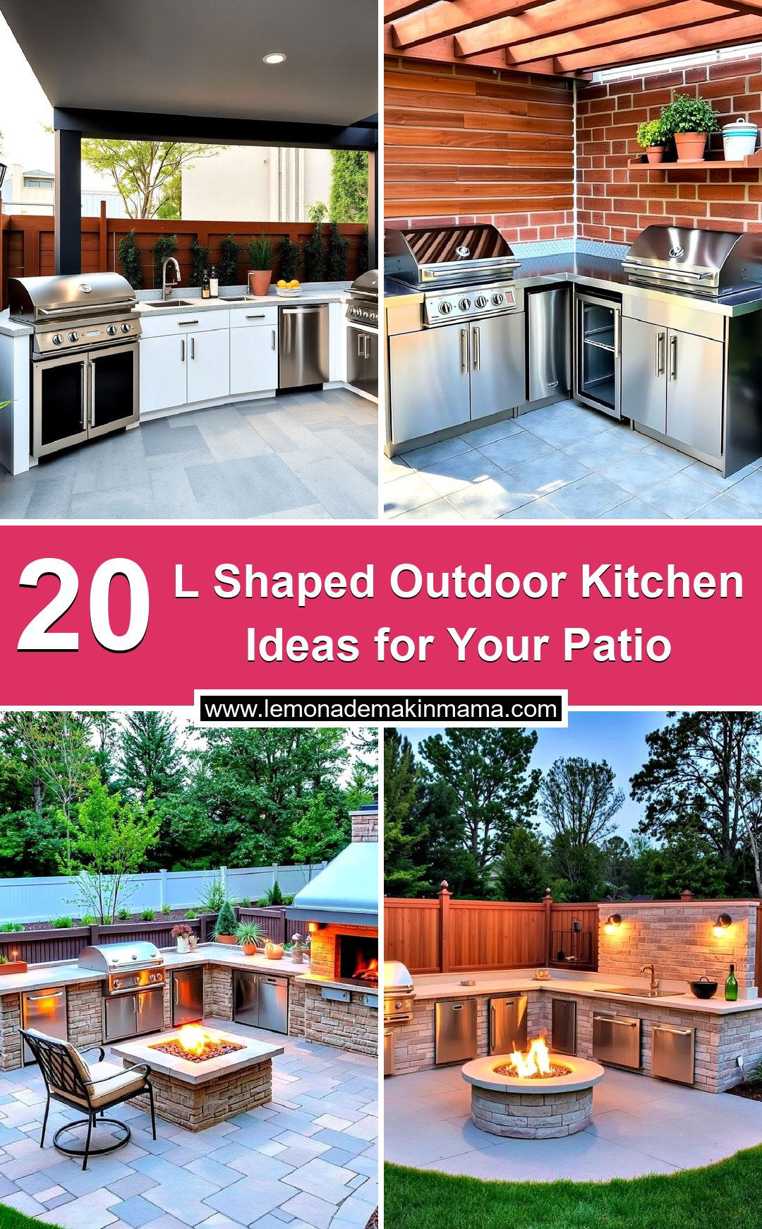 L Shaped Outdoor Kitchen Ideas for Your Patio
