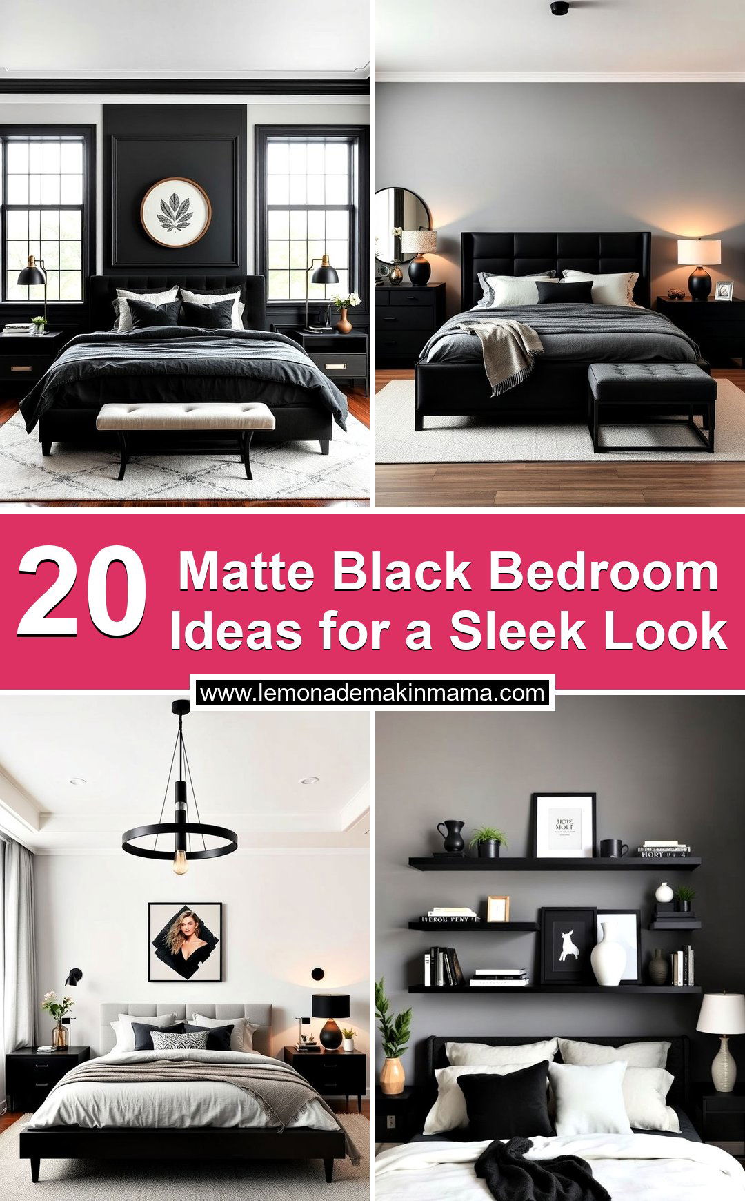 Matte Black Bedroom Ideas for a Sleek Look