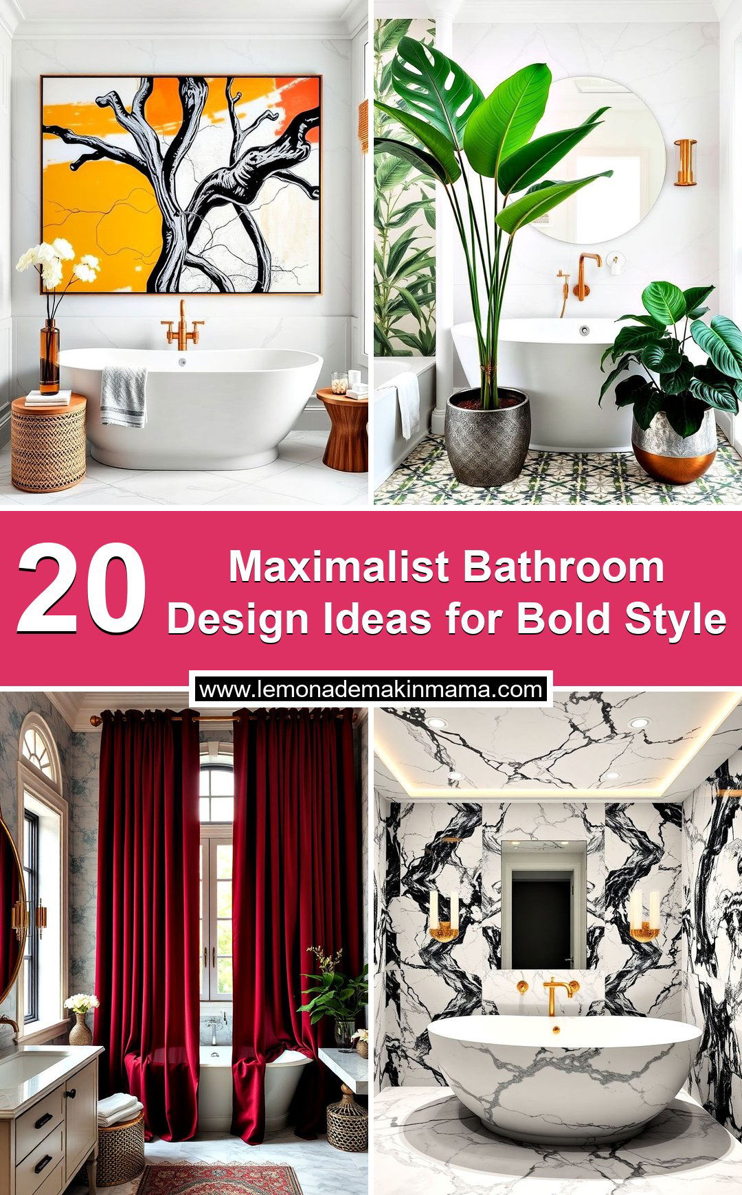 Maximalist Bathroom Design Ideas for Bold Style