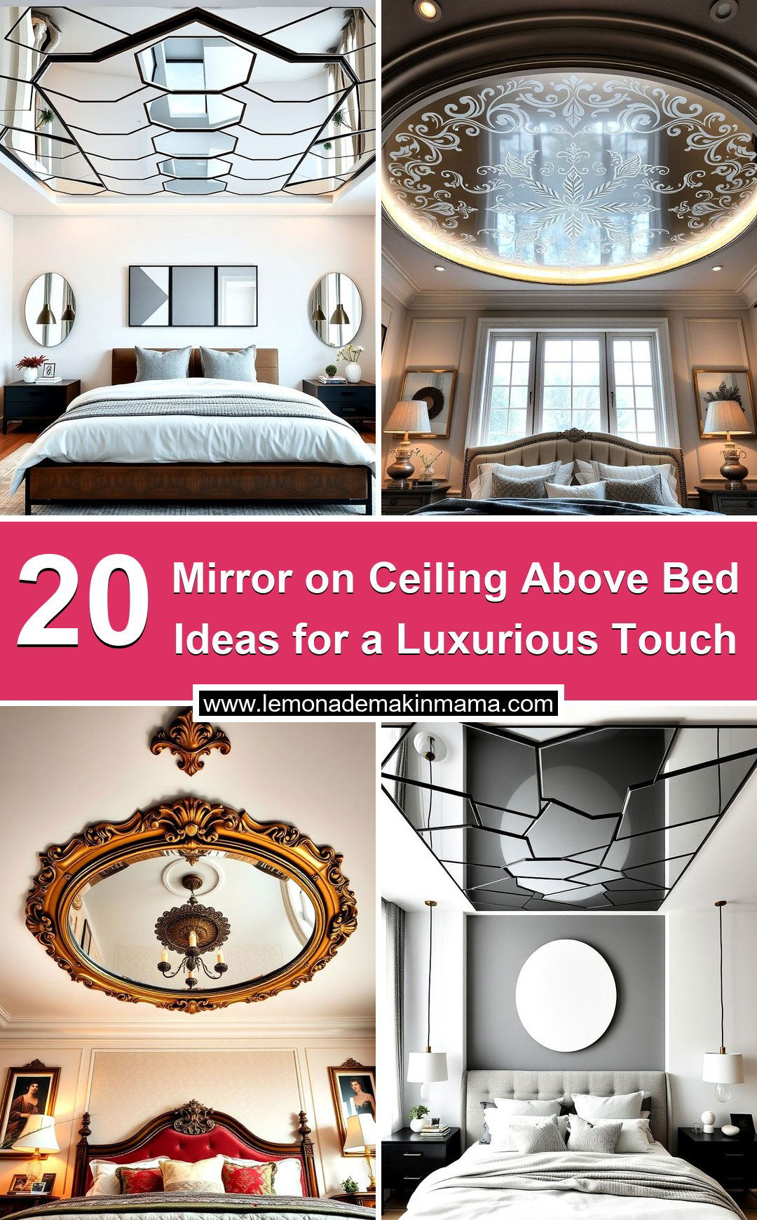 Mirror on Ceiling Above Bed Ideas for a Luxurious Touch
