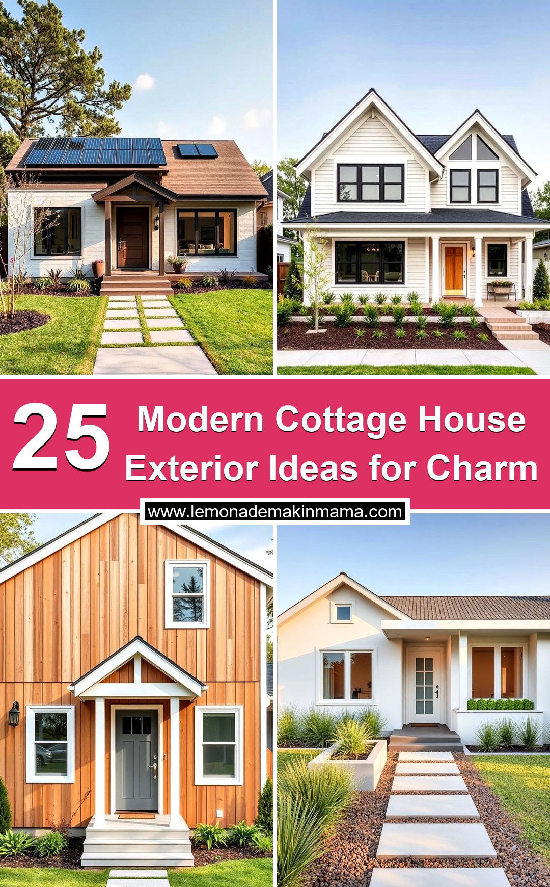 Modern Cottage House Exterior Ideas for Charm
