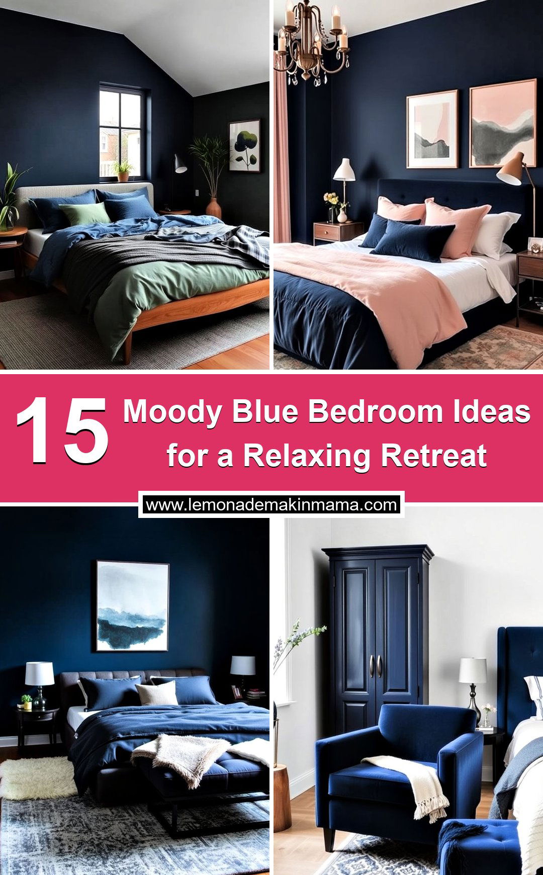 Moody Blue Bedroom Ideas for a Relaxing Retreat