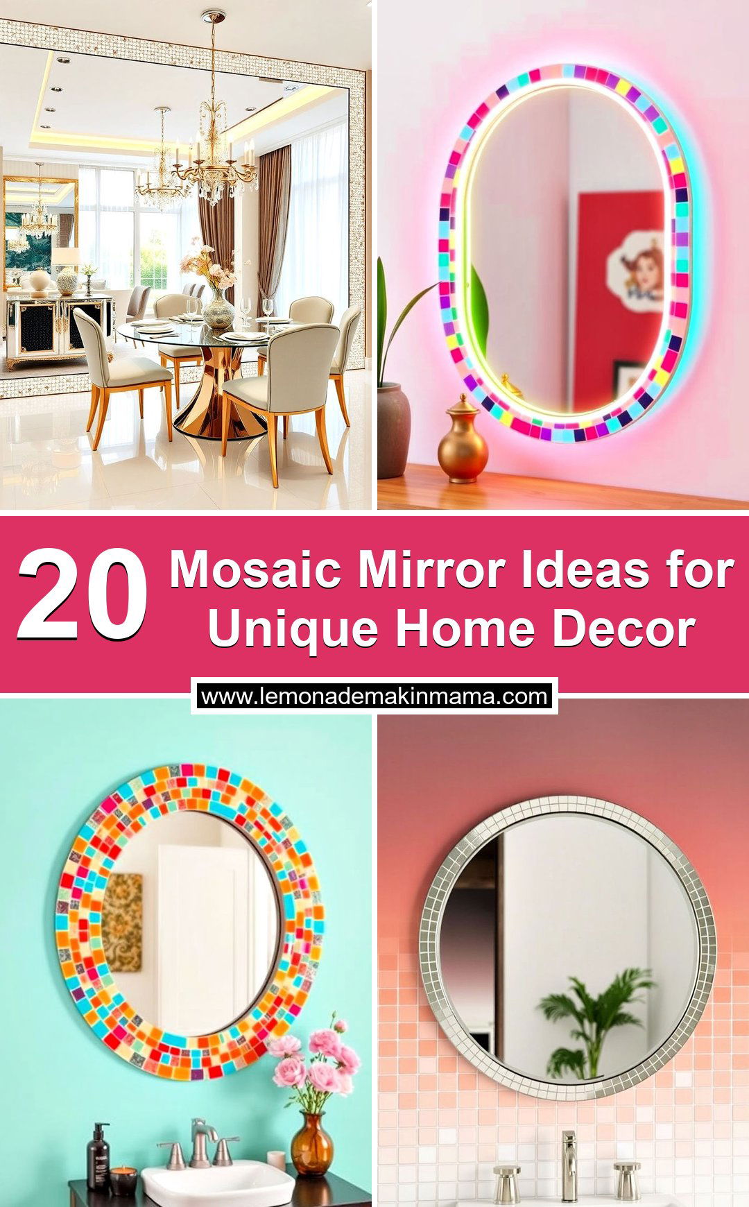 Mosaic Mirror Ideas for Unique Home Decor