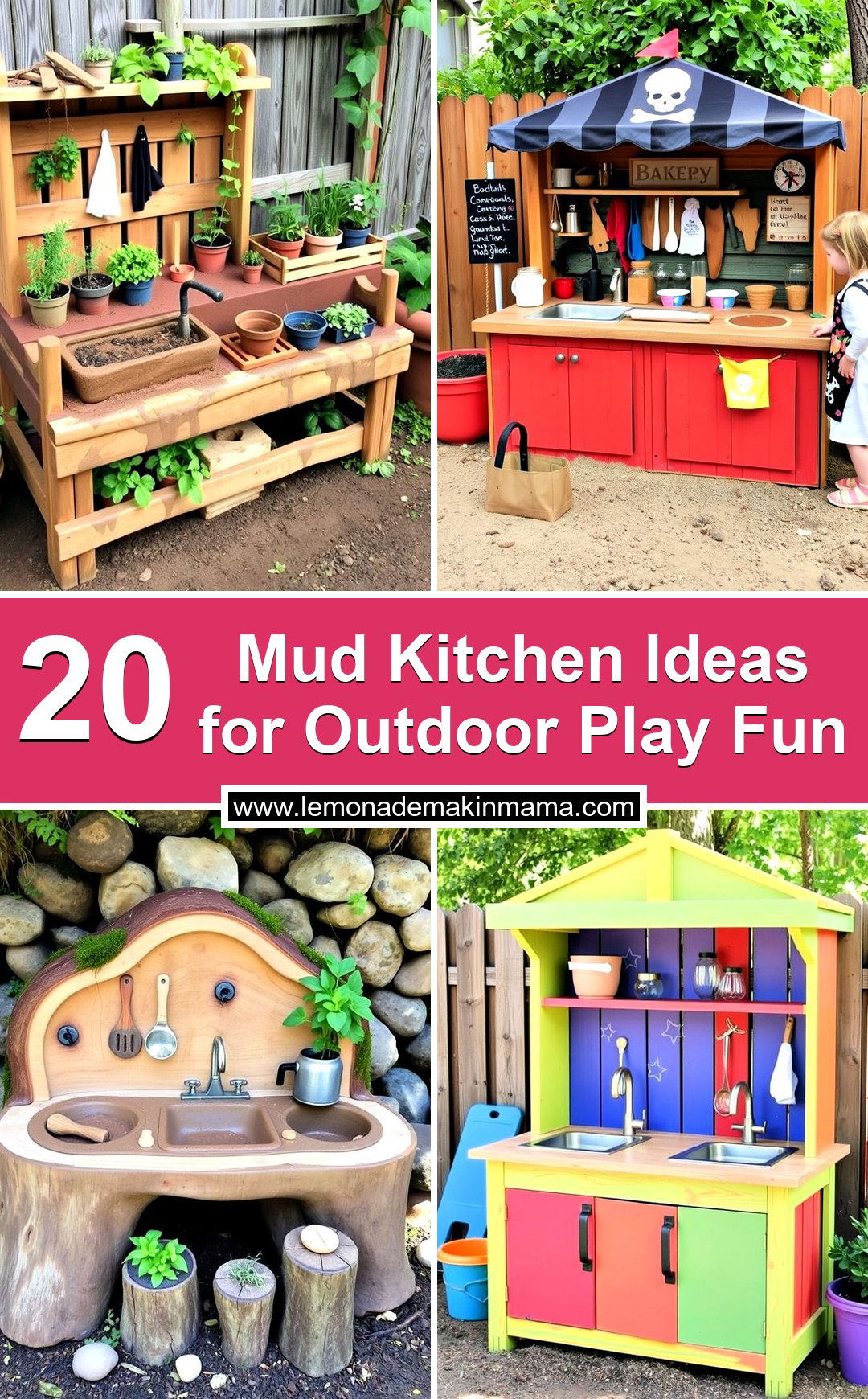 Mud Kitchen Ideas for Outdoor Play Fun