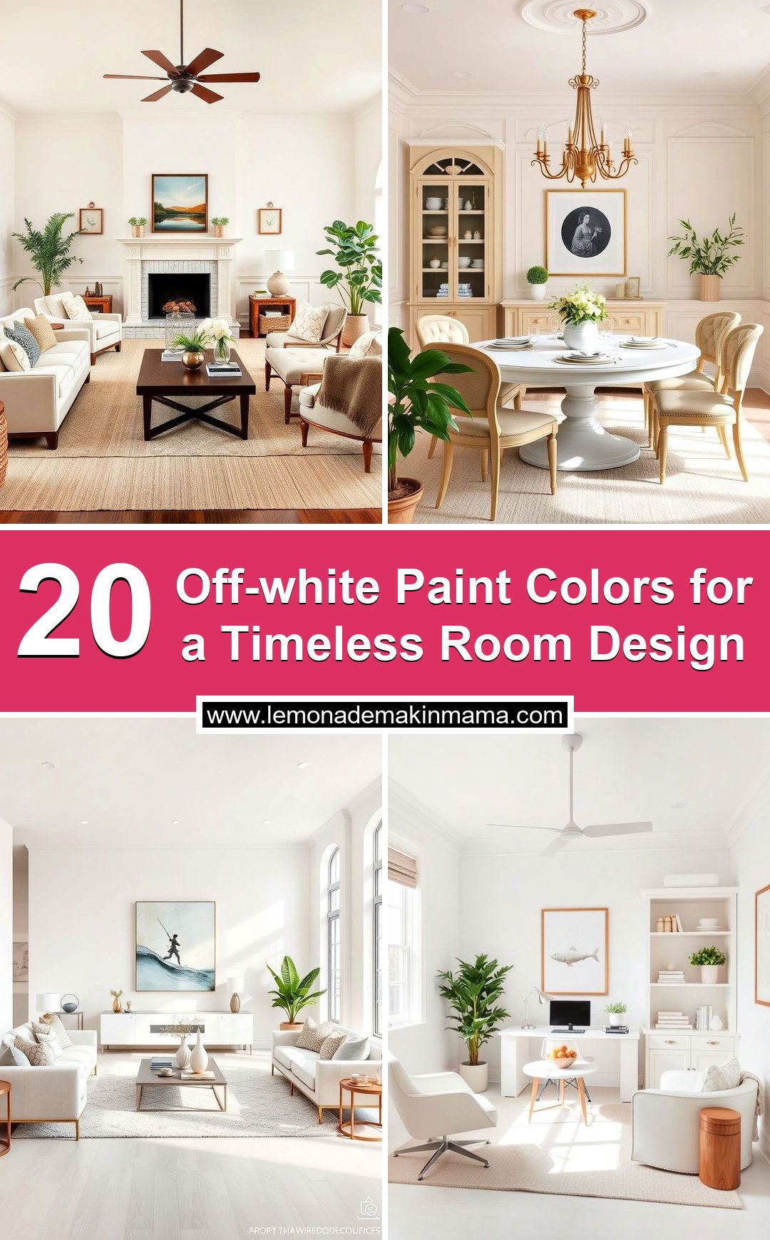Off-white Paint Colors for a Timeless Room Design