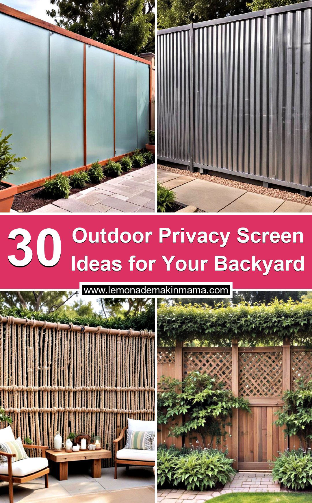 Outdoor Privacy Screen Ideas for Your Backyard