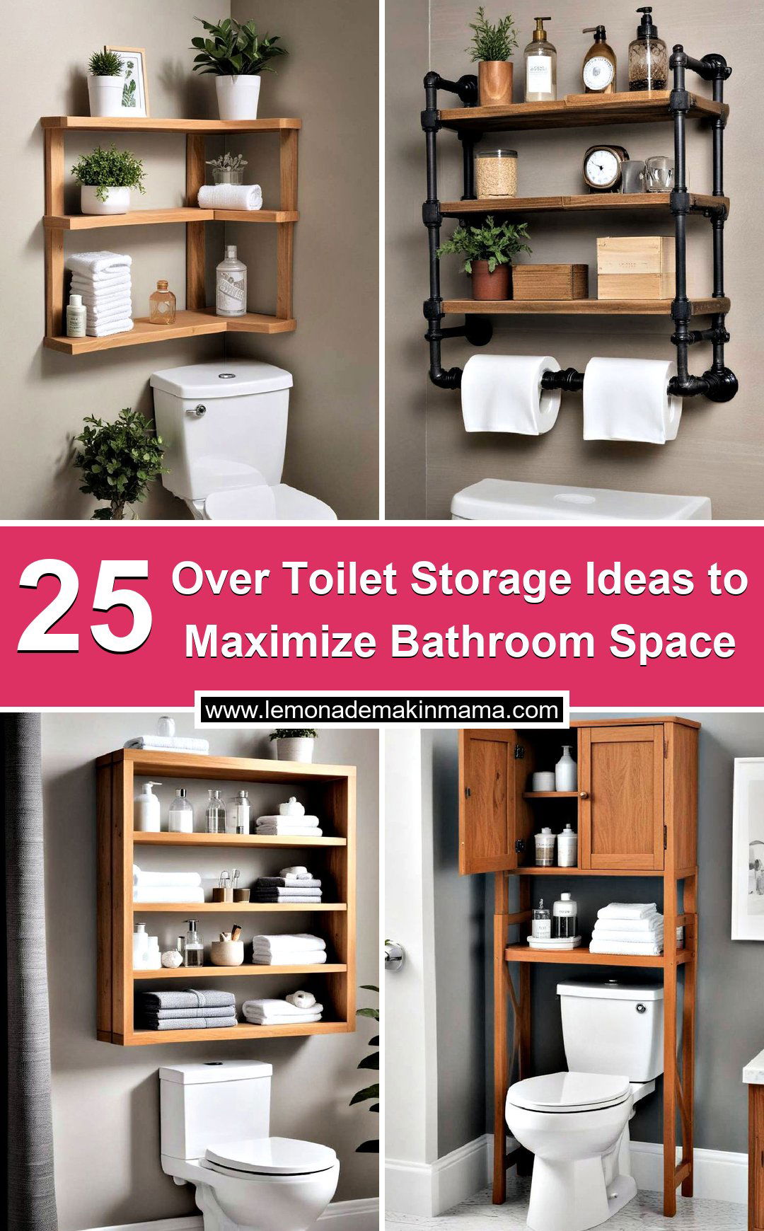 Over Toilet Storage Ideas to Maximize Bathroom Space