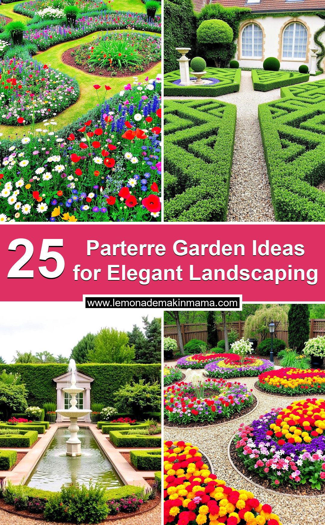 Parterre Garden Ideas for Elegant Landscaping
