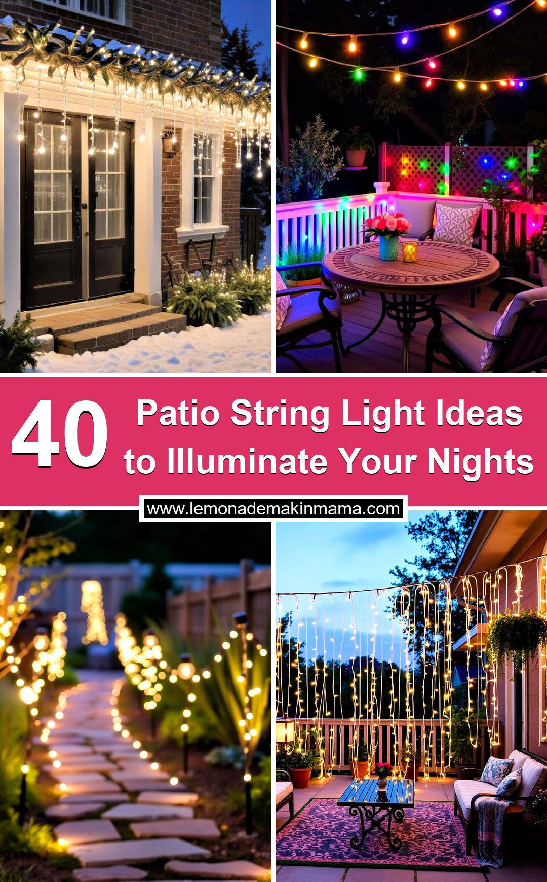 Patio String Light Ideas to Illuminate Your Nights