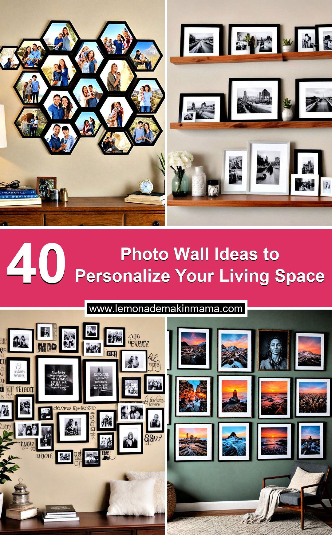 Photo Wall Ideas to Personalize Your Living Space