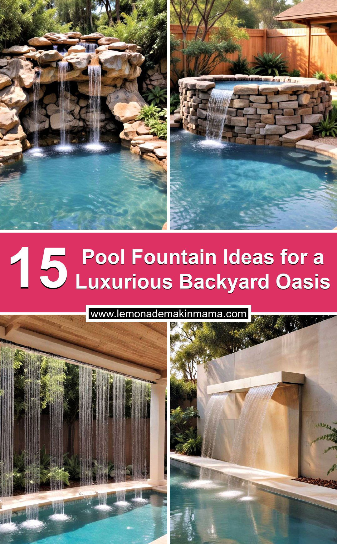 Pool Fountain Ideas for a Luxurious Backyard Oasis