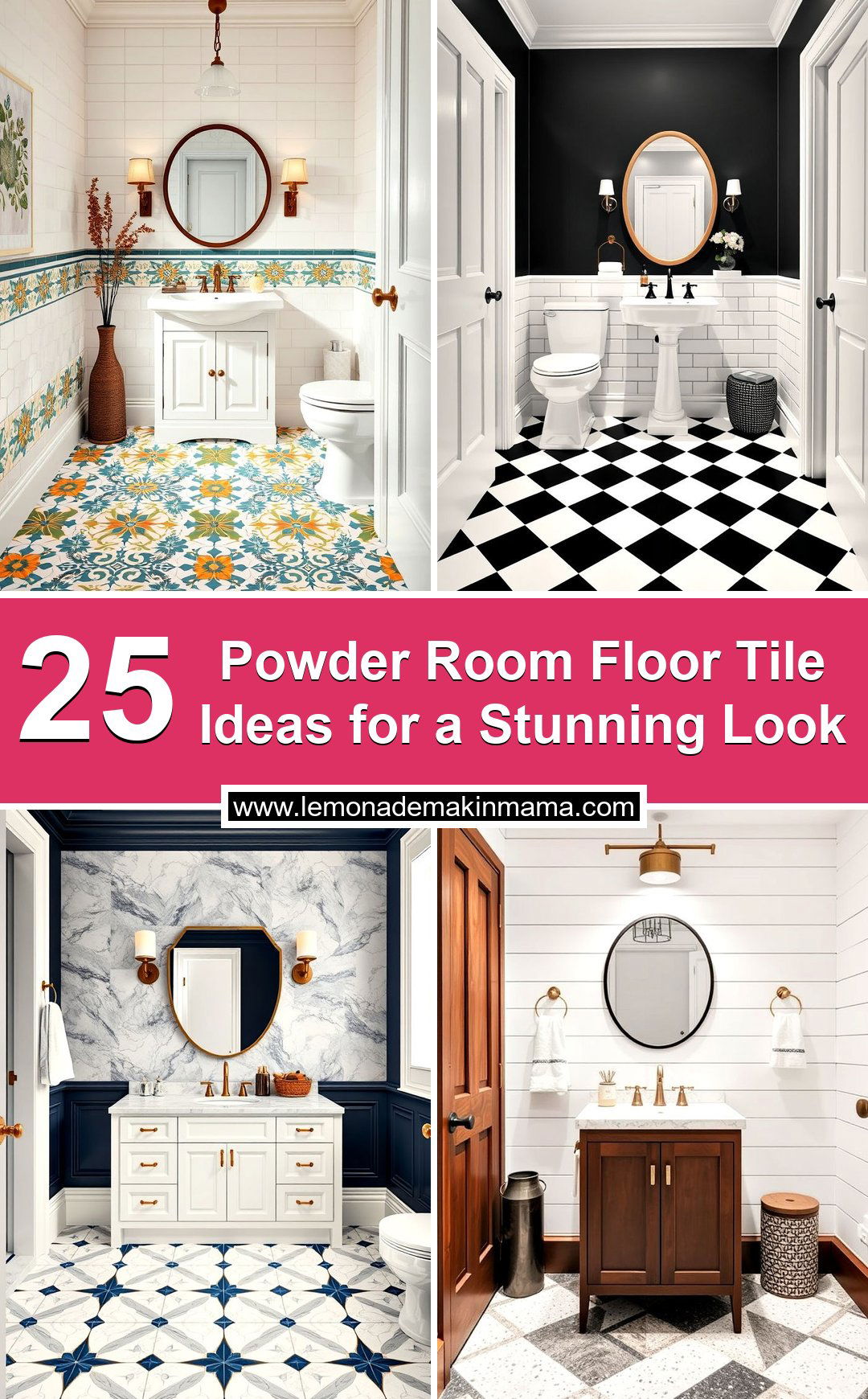 Powder Room Floor Tile Ideas for a Stunning Look