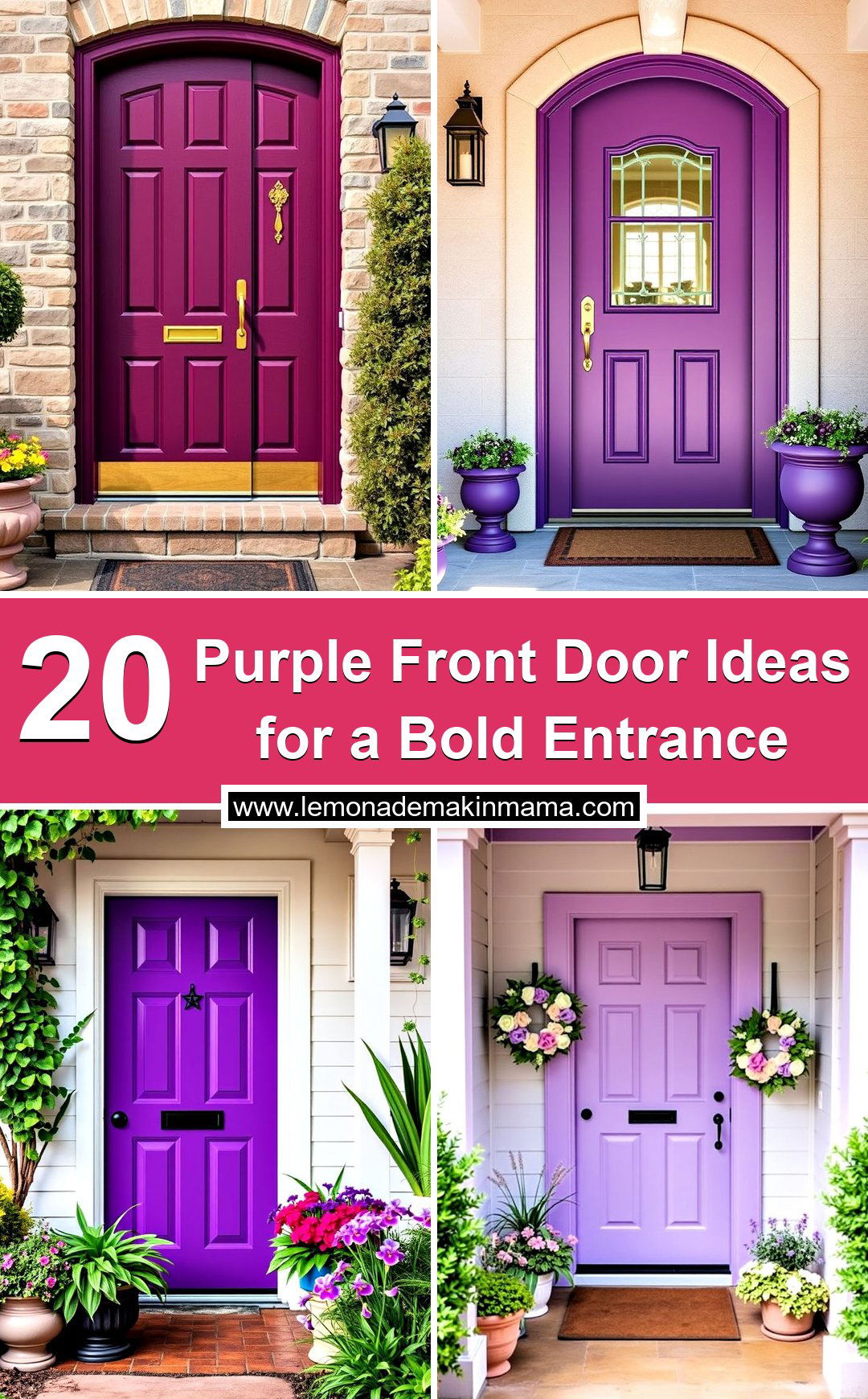 Purple Front Door Ideas for a Bold Entrance