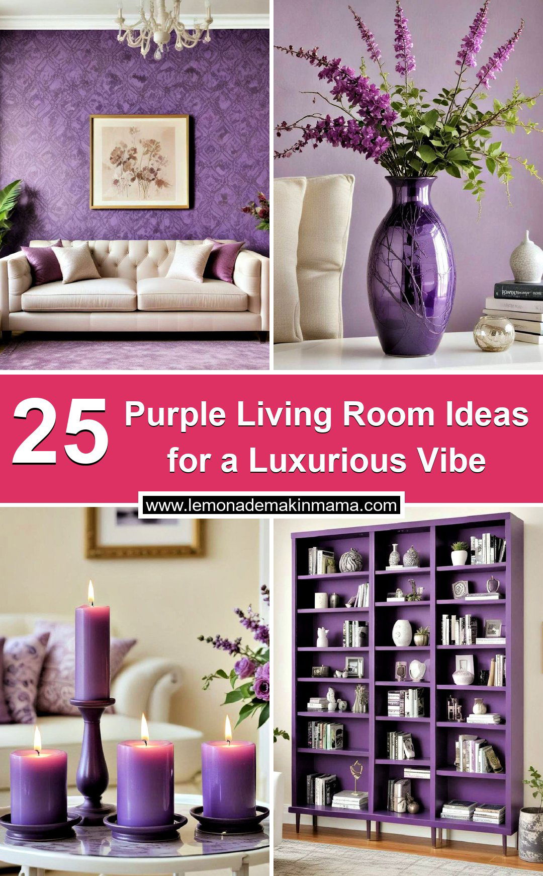 Purple Living Room Ideas for a Luxurious Vibe