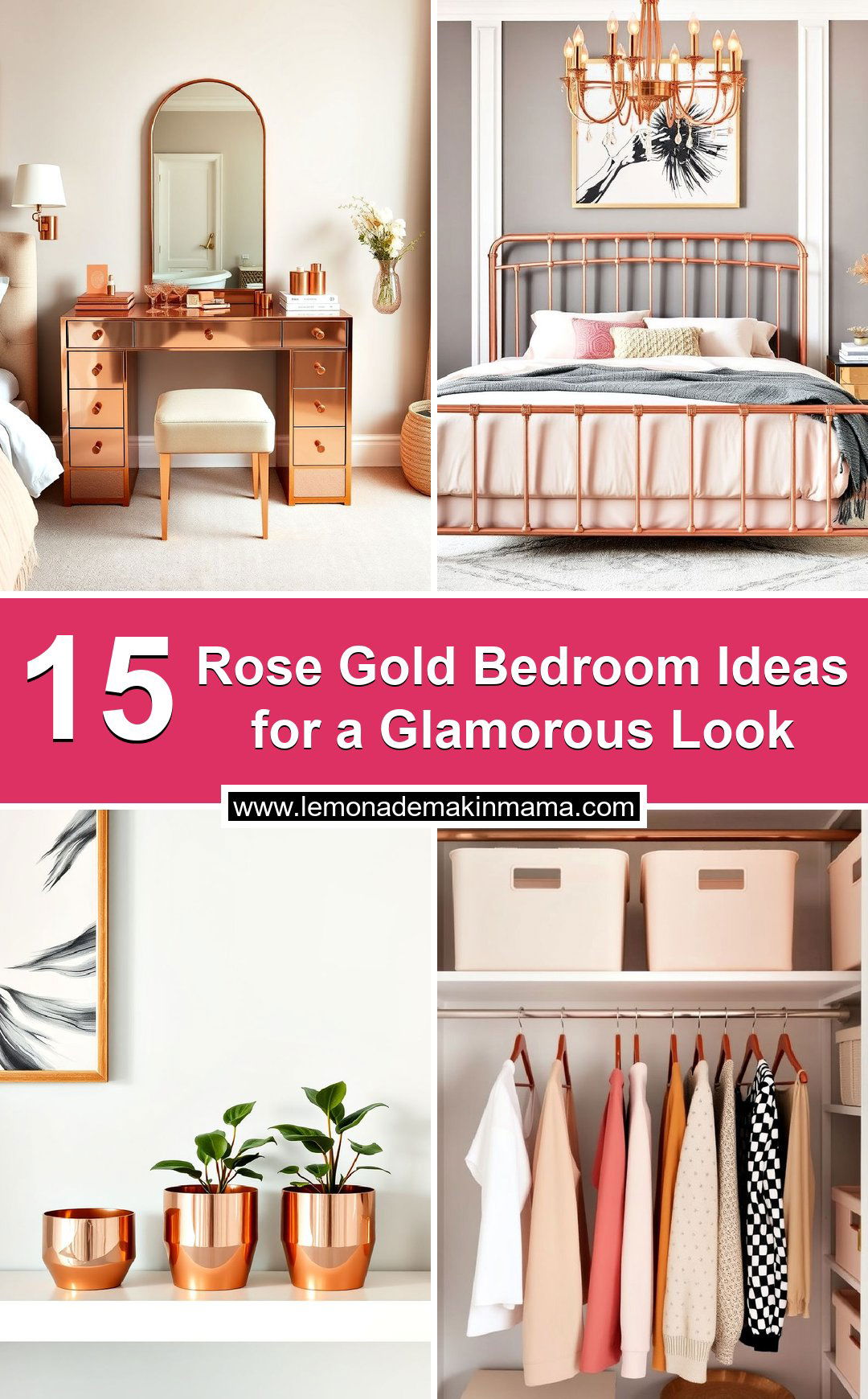 Rose Gold Bedroom Ideas for a Glamorous Look