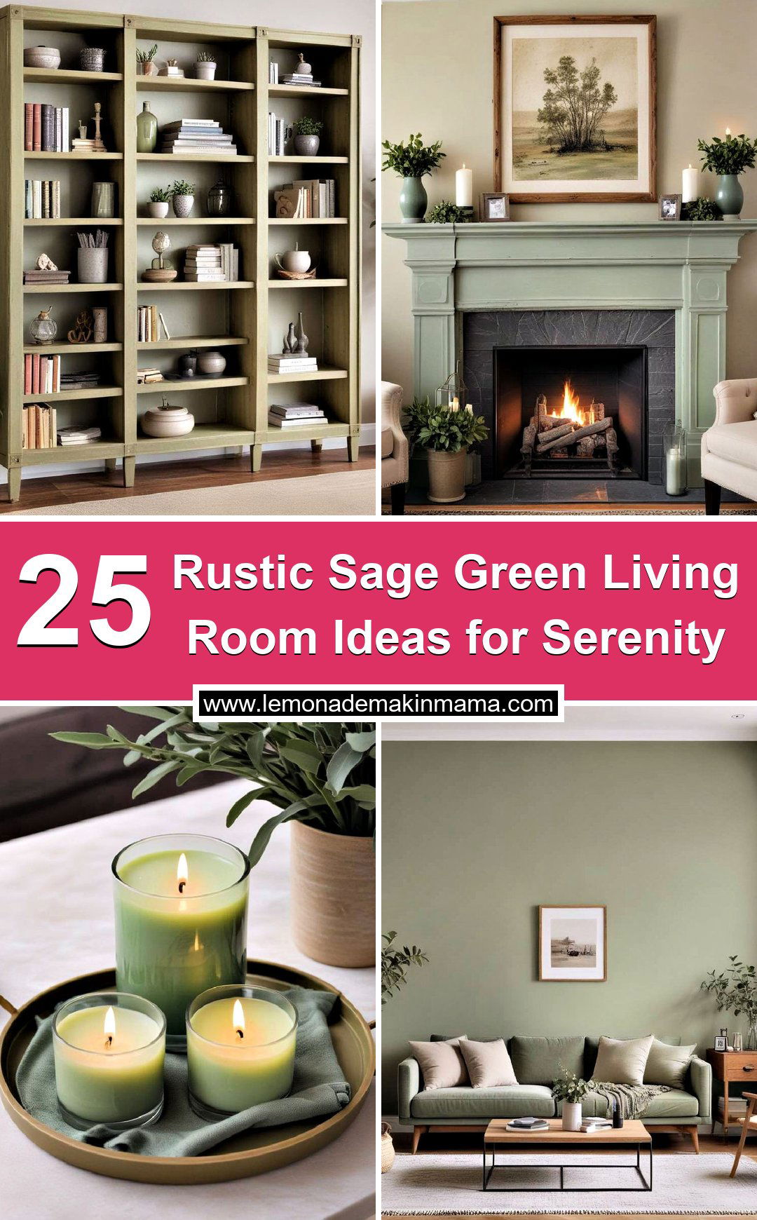 Rustic Sage Green Living Room Ideas for Serenity