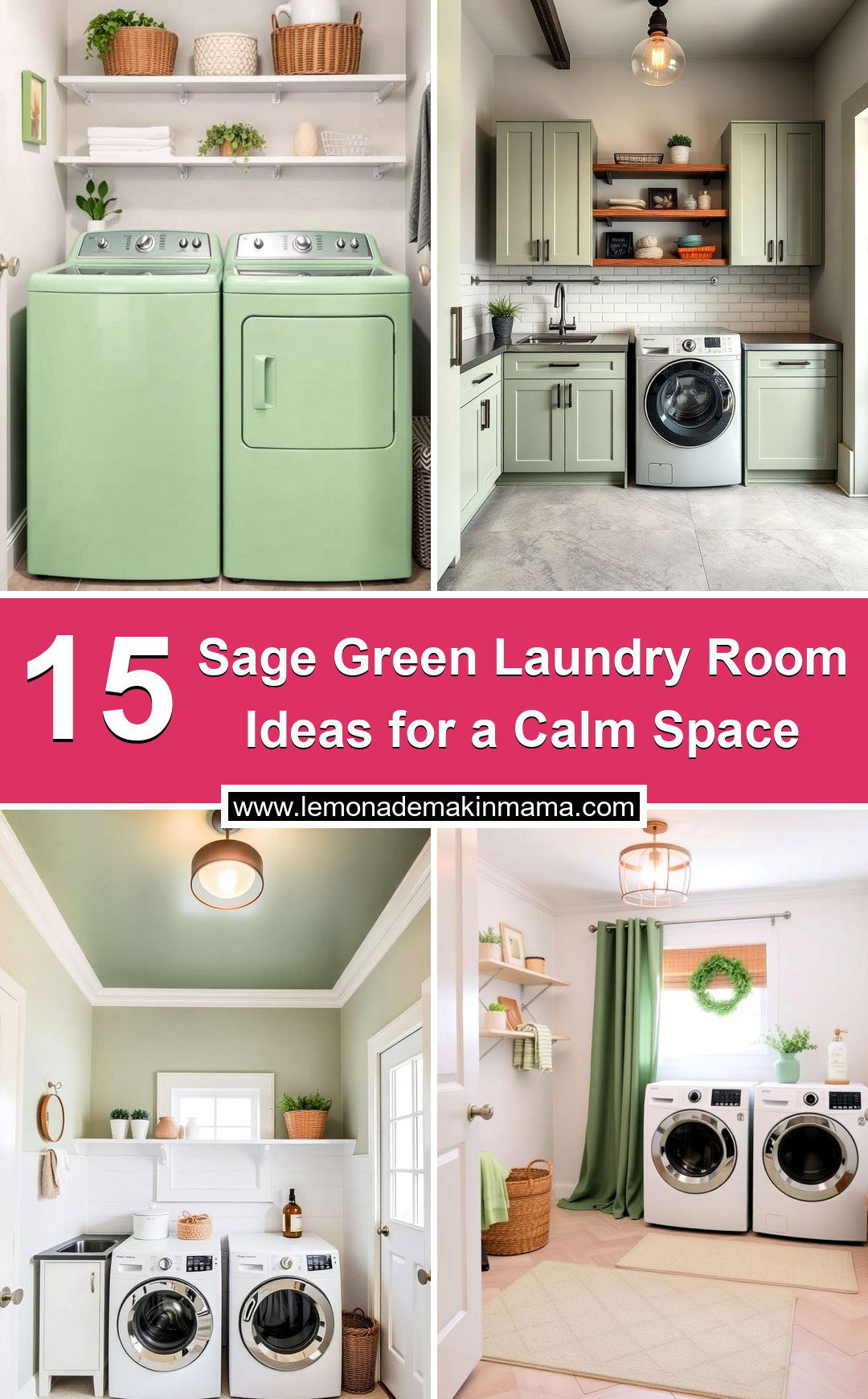 Sage Green Laundry Room Ideas for a Calm Space