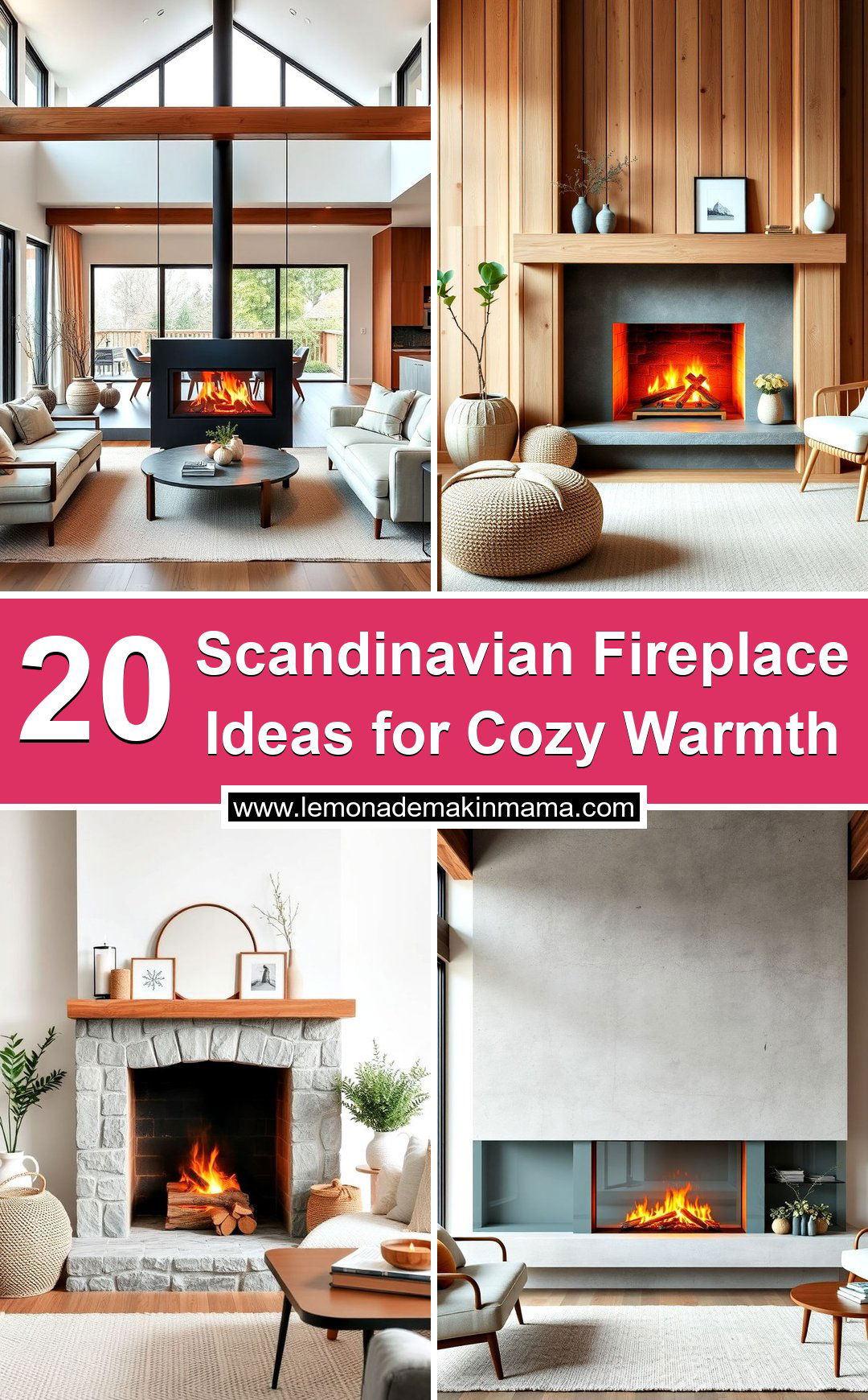 Scandinavian Fireplace Ideas for Cozy Warmth